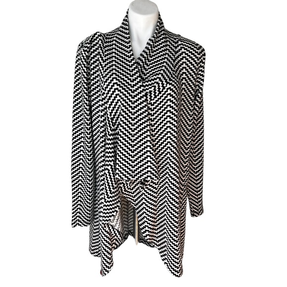 The Limited Chevron Convertible Cardigan Wrap Sweater, Sz XL - Picture 2 of 14